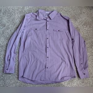 Calvin Klein Lavender Button Down Shirt Men's Size XL